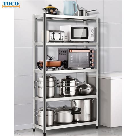 kitchen cabinet steel rack|stainless steel storage racks kitchen.